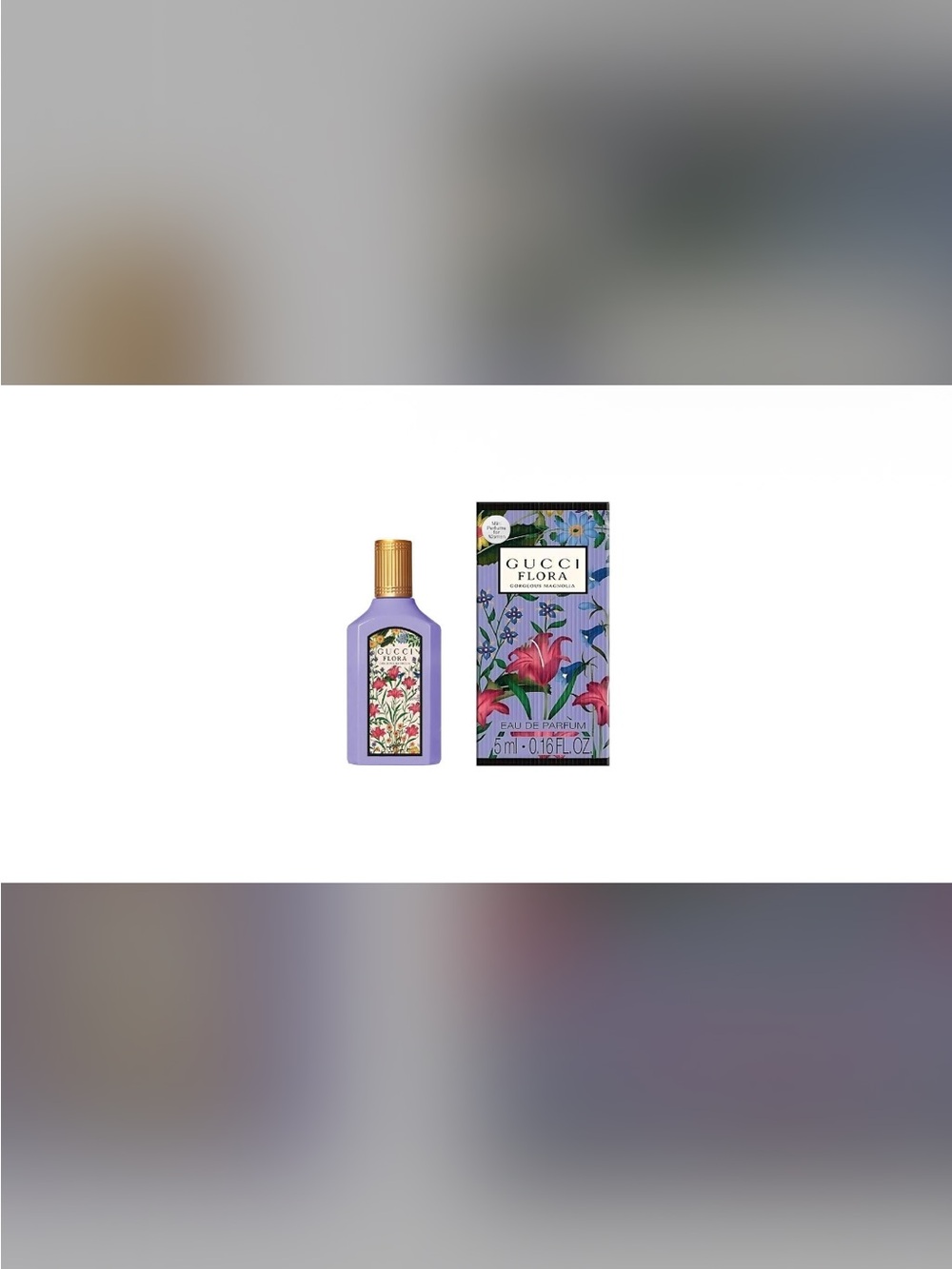 Gucci Flora Lavender Bottle with Gold Cap